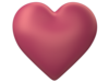 Heart D Puff Peach Transparent Background Image